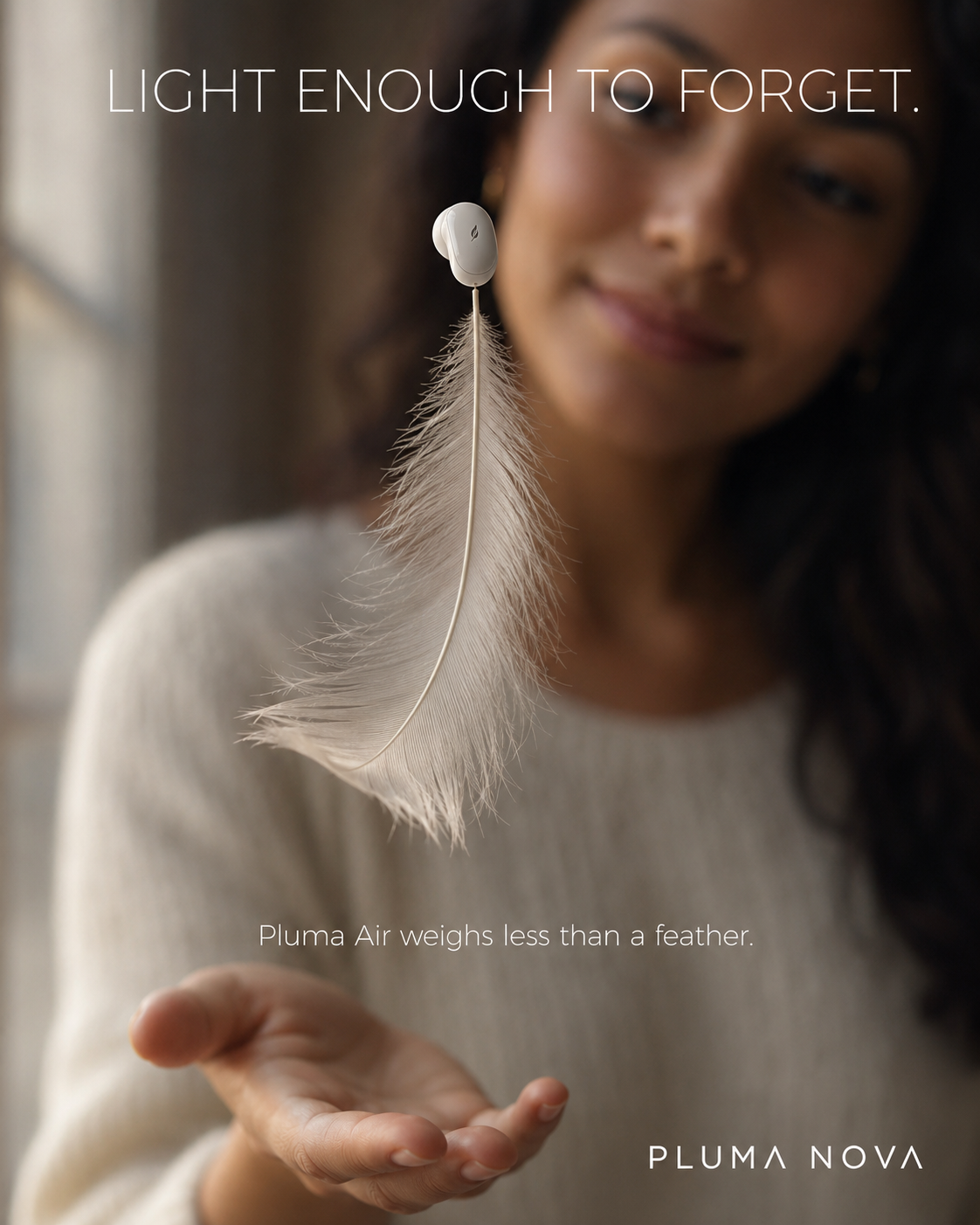 Pluma Nova earbud campaign