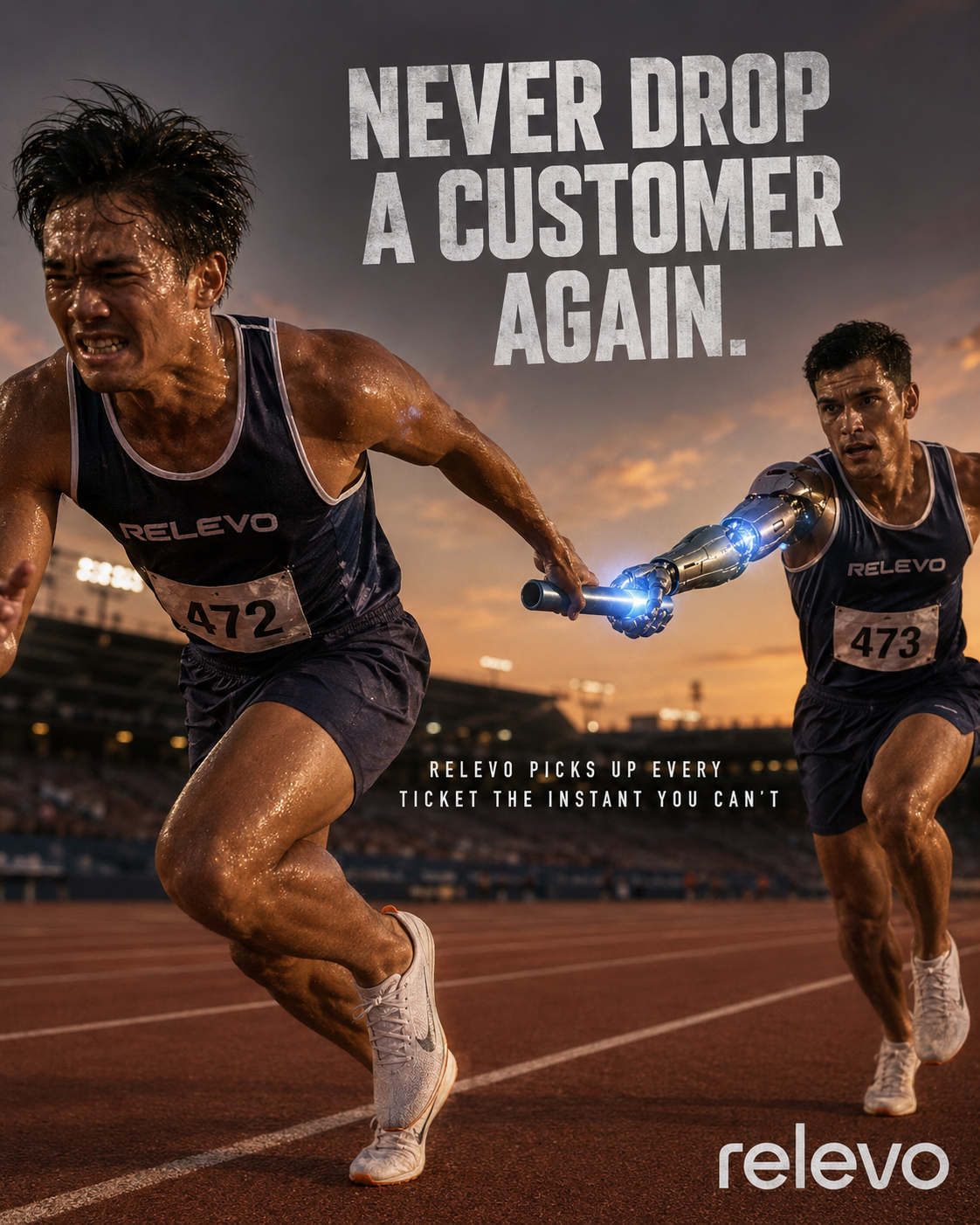 Relevo customer support campaign visual