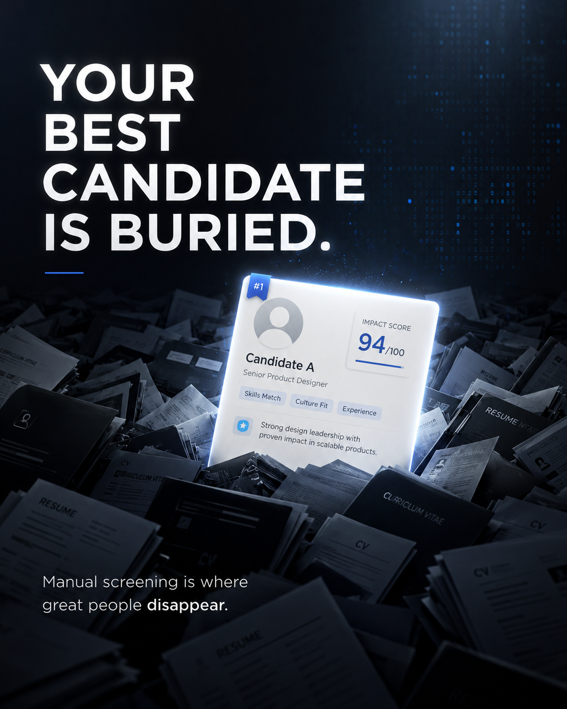 Curriculo talent matching campaign visual