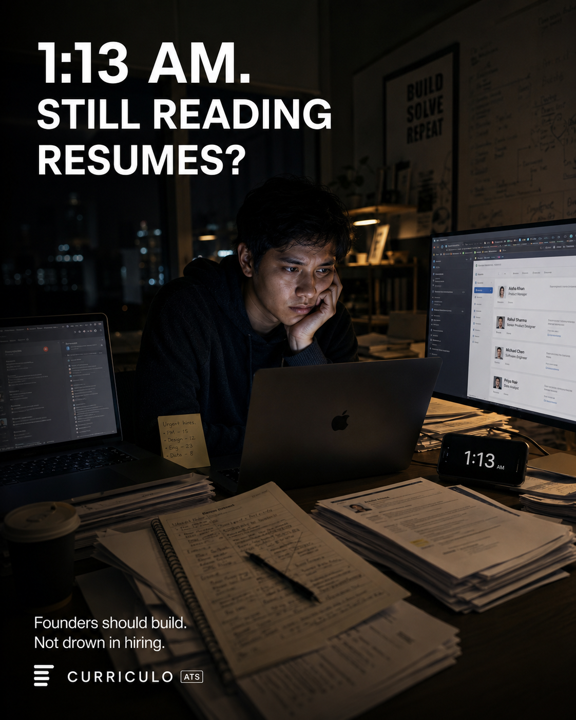 Curriculo recruiting campaign visual