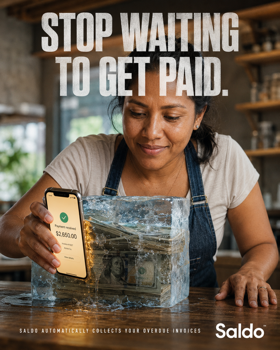 Saldo cash flow campaign visual